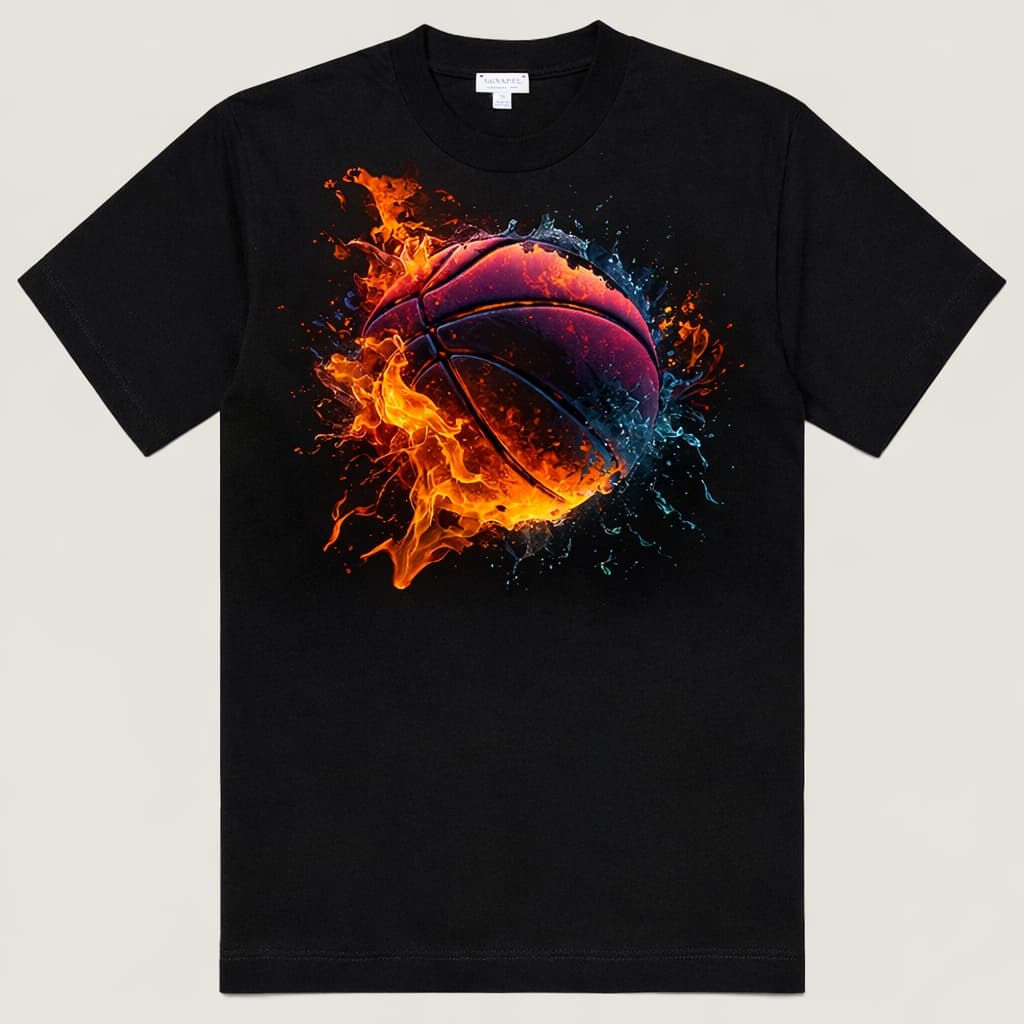 Fire Ice Basketball Tee